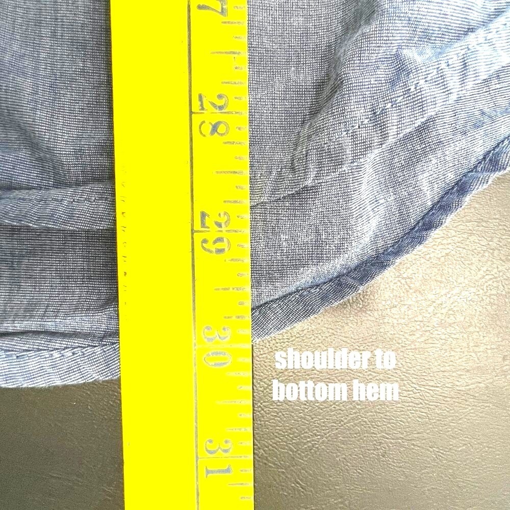 IZOD Mens Shirt XL Blue Button Up Academia Preppy Minimalist Classic Office Work - Picture 8 of 8